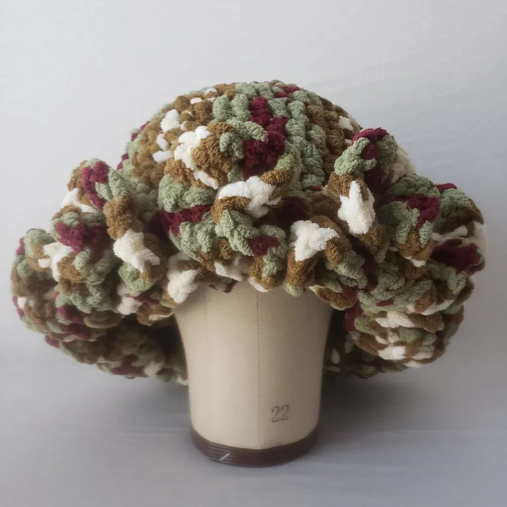 Fall Multicolor Ruffle Hat - Picture 3 of 5